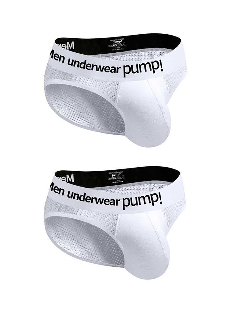 メンズ スポーツ メッシュ 通気性ブリーフ 2枚組