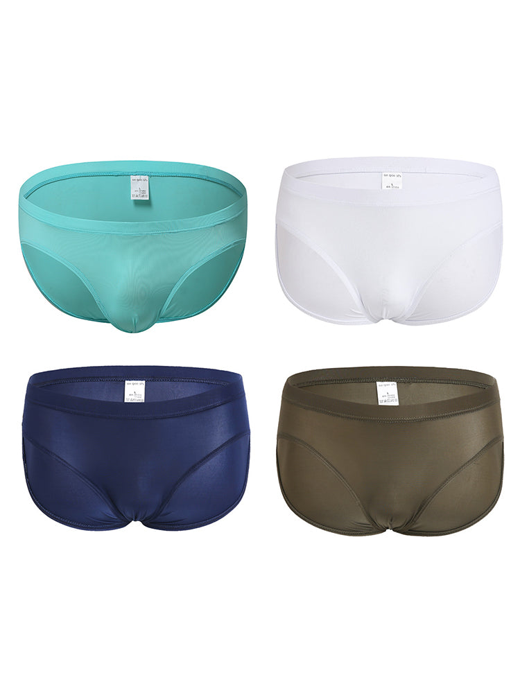 4 Pack Men's Seamless Ultra-Thin Briefs