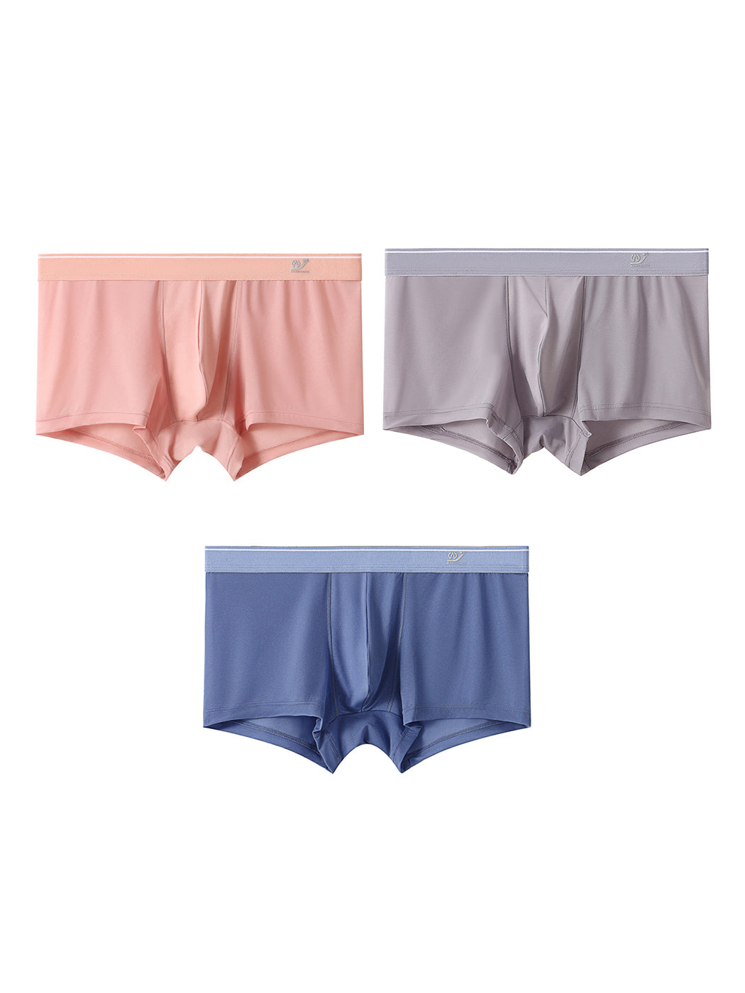 3 Pack Men's Comfy U Convex Pouch Trunks