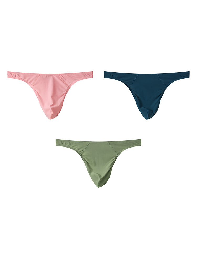 3-pack Men's Low Waist Sexy Mesh Thong
