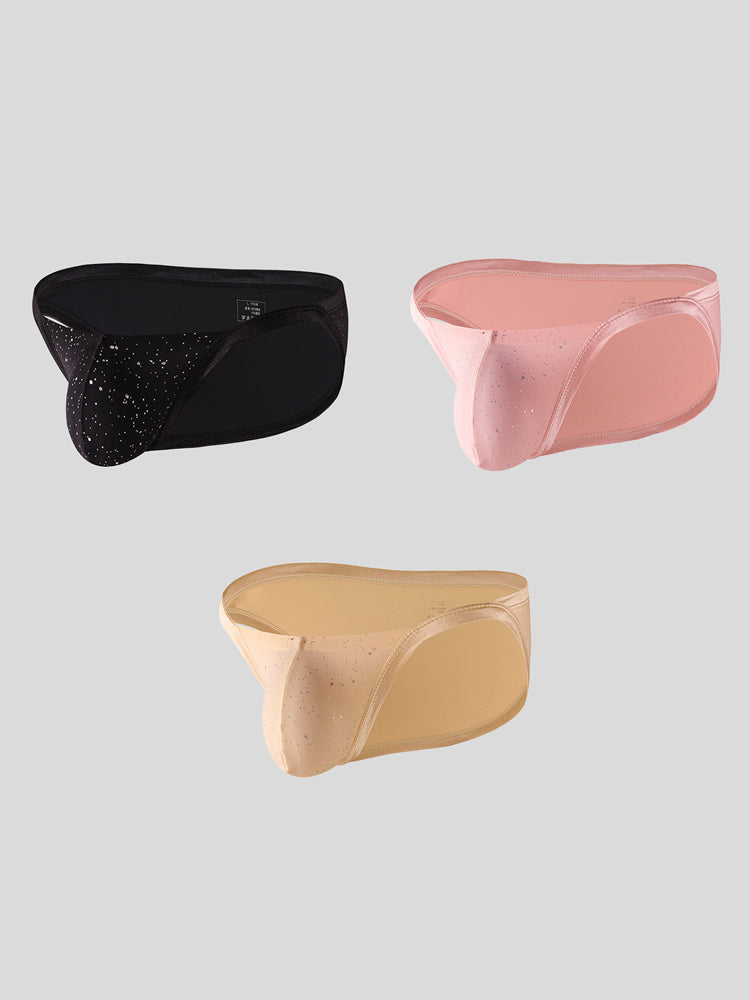 3 Pack Men's U-Convex Pouch Sexy Briefs