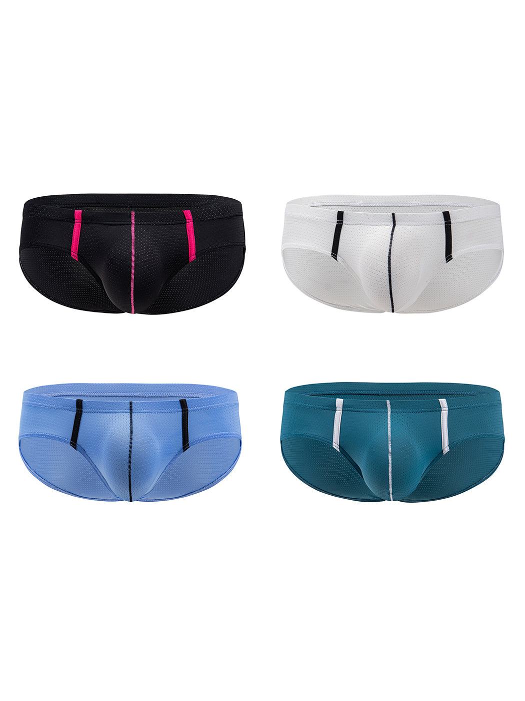 4 Pack Men's Low-rise Breathable Mesh Briefs