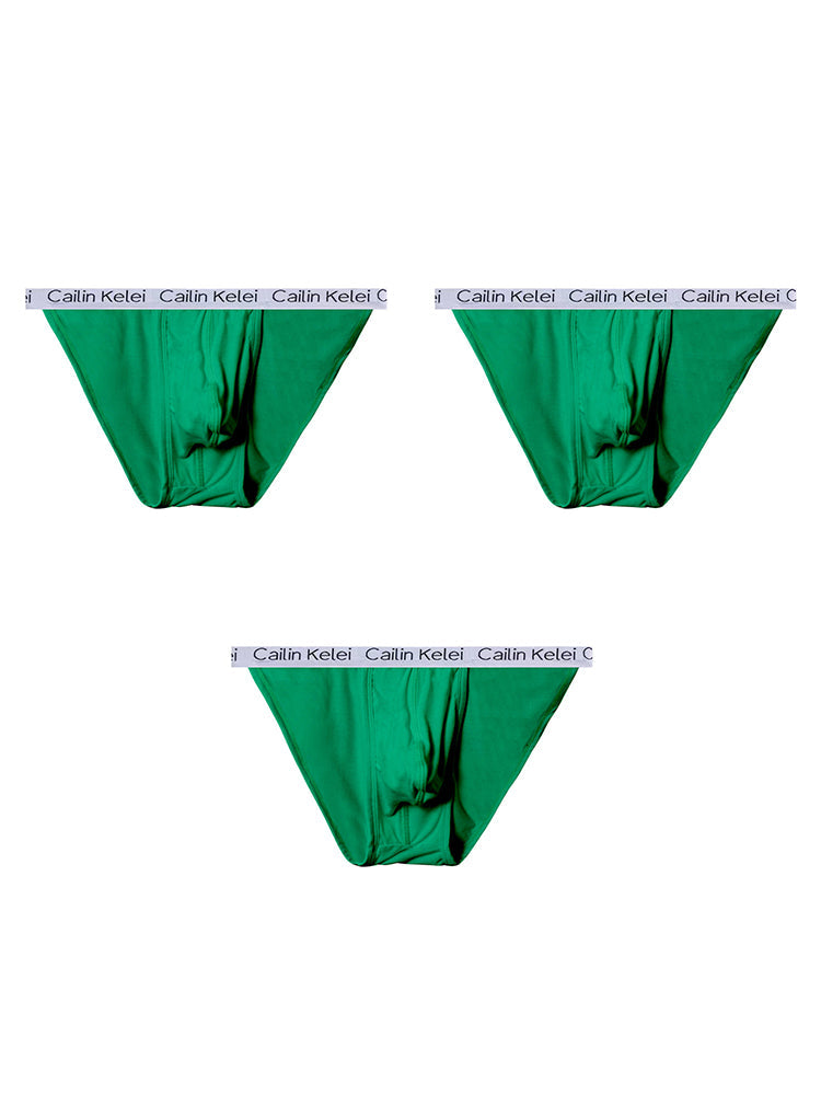 3-pack Men's Ultra Sexy Low Rise U-shaped Convex Pouch Briefs