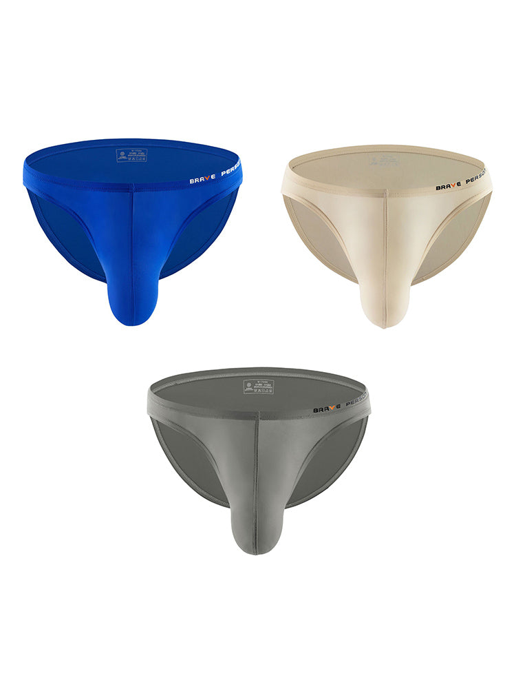 3 Pack Men's Sexy Comfortable Large Pouch Bikini