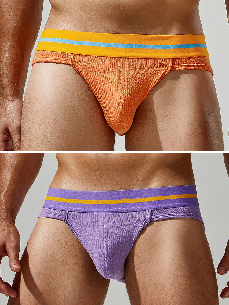 Sexy Spliced Color Briefs For Men