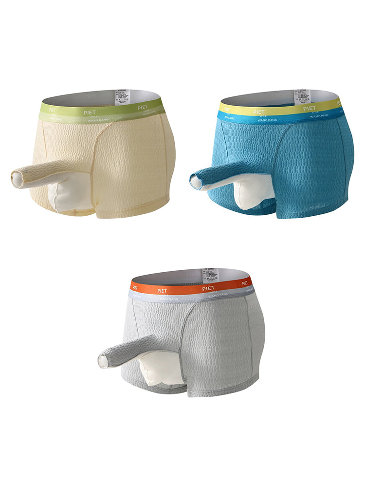 3 Pack Separate Pouch Trunks with Open Fly