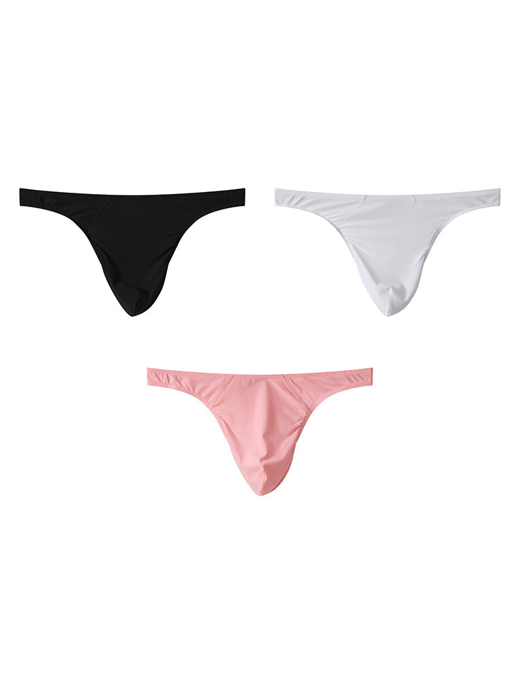 3-pack Men's Low Waist Sexy Mesh Thong