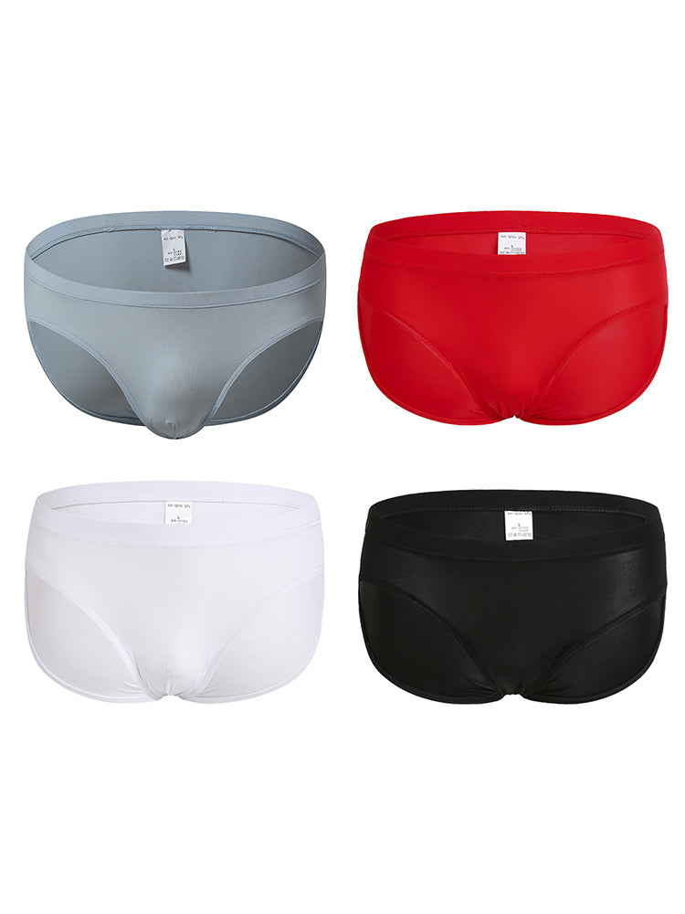 4 Pack Men's Seamless Ultra-Thin Briefs