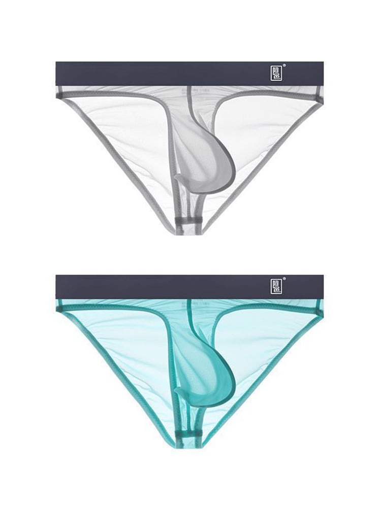 Men's Sexy Transparent Suspender Briefs