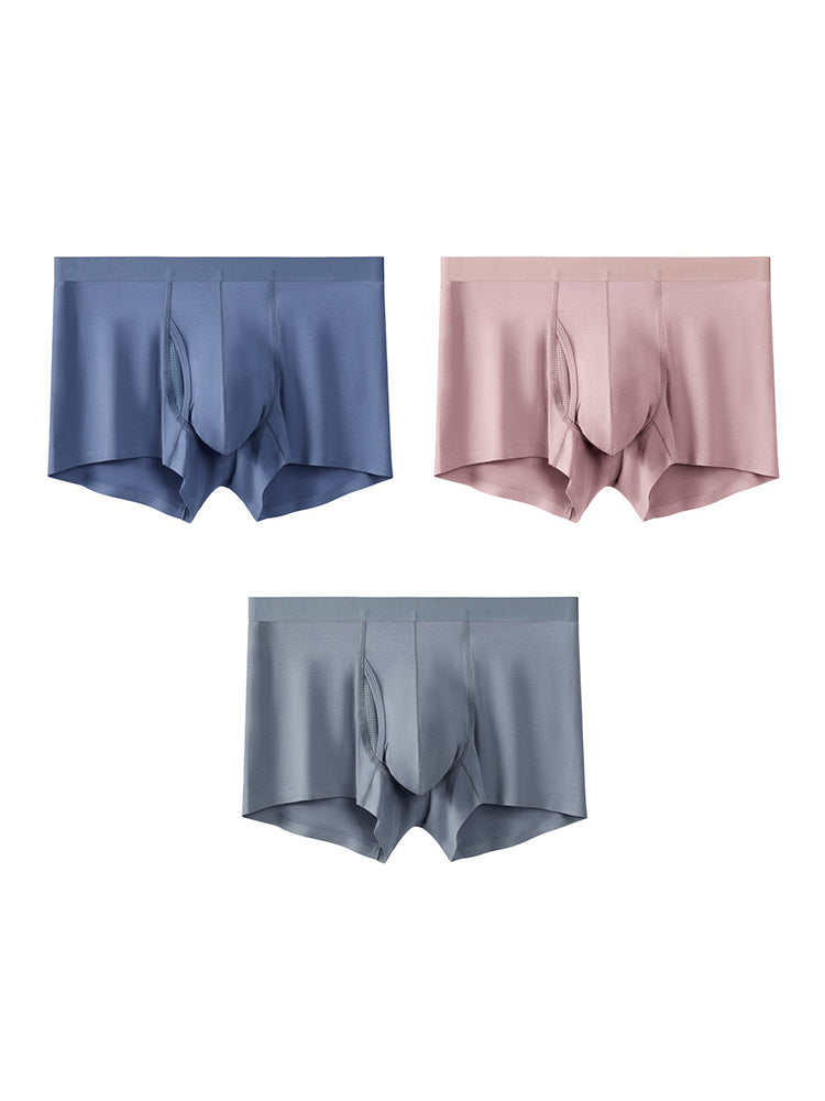 3 Pack Separation Design Support Pouch Boxer Briefs