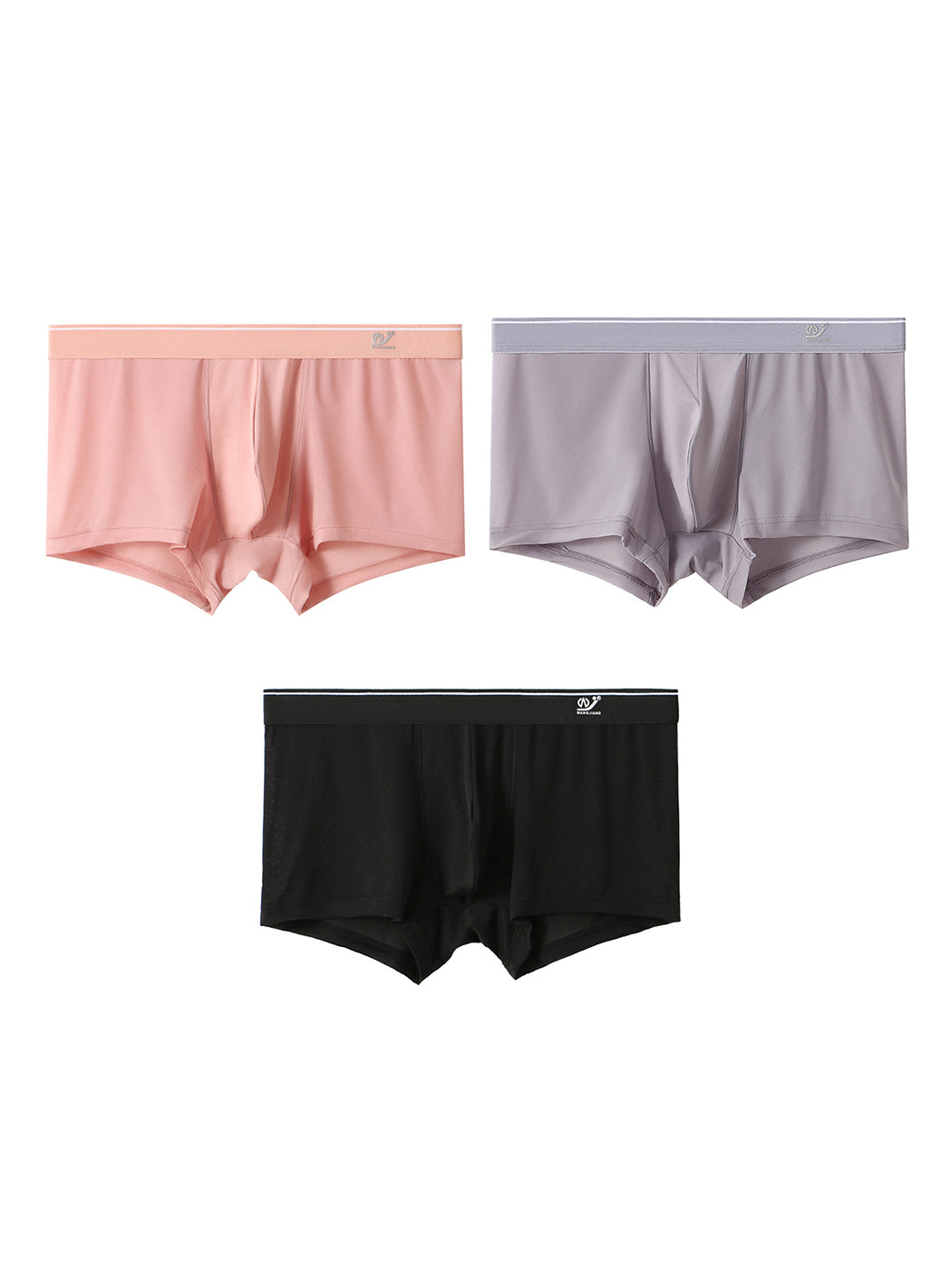 3 Pack Men's Comfy U Convex Pouch Trunks