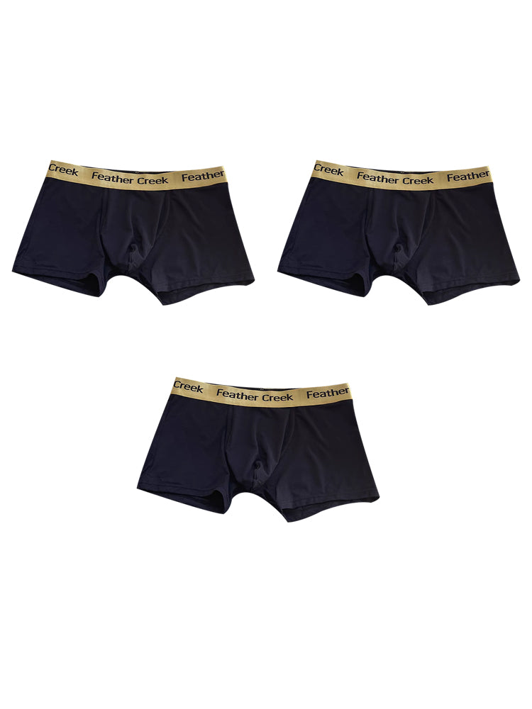 3 Pack Men's U-Shaped Large Pouch Breathable Comfortable Trunks