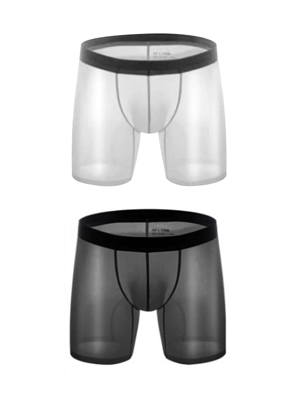2 Pack Men's Breathable Athletic Mesh Boxer Briefs