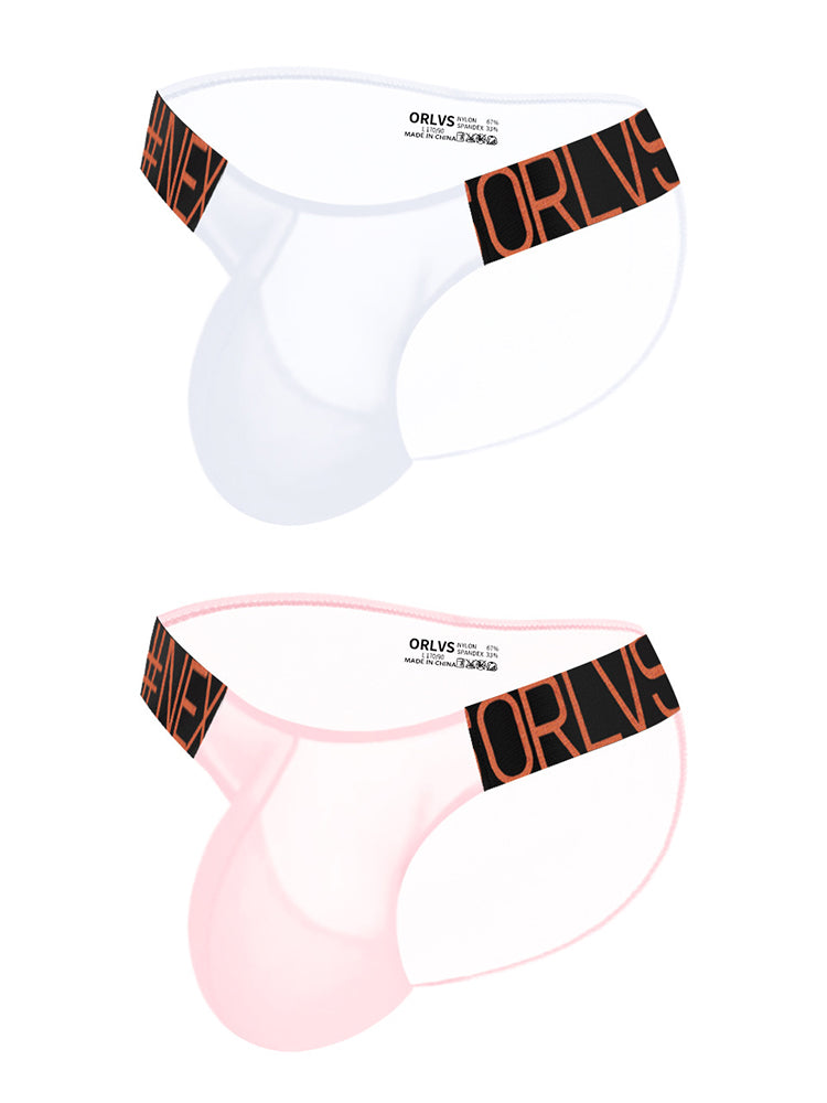 2-Pack Breathable Comfort High Slit Men's Briefs