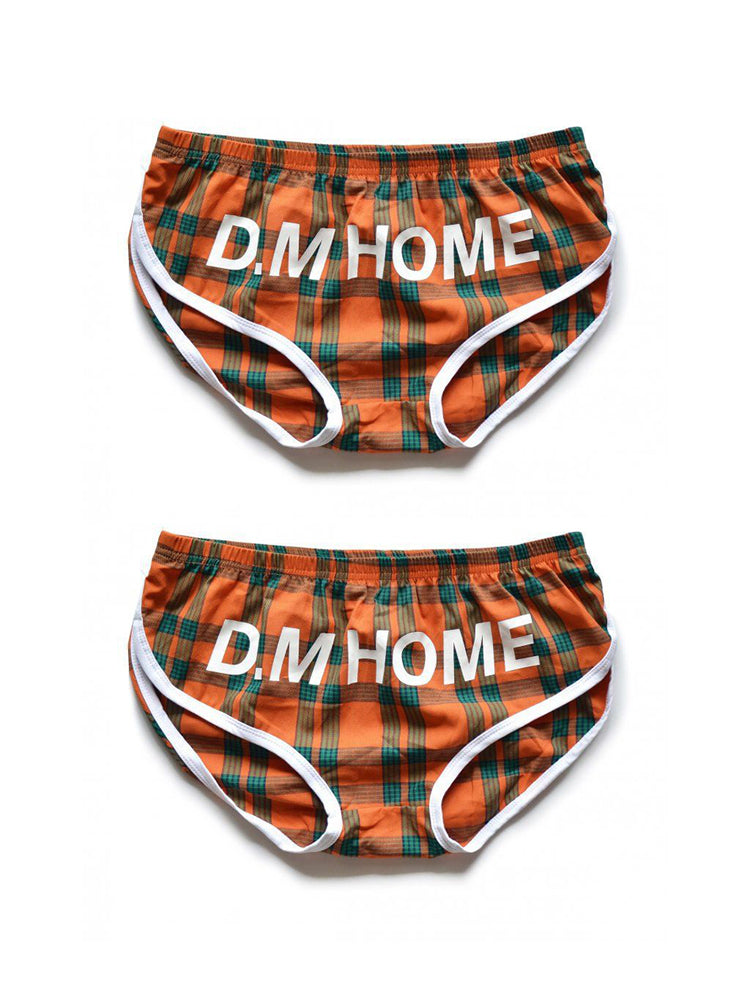 2 Pack Men's Loose Aloha Cotton Plaid Home Pants