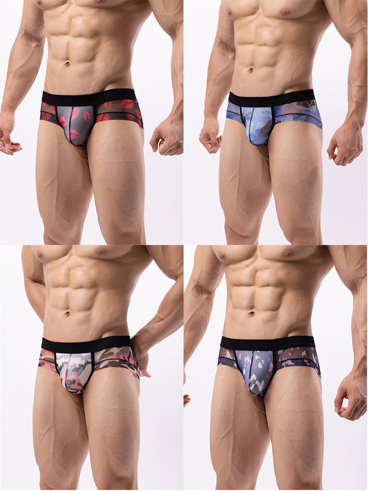 4-pack Men's Double-layer Breathable Mesh Briefs