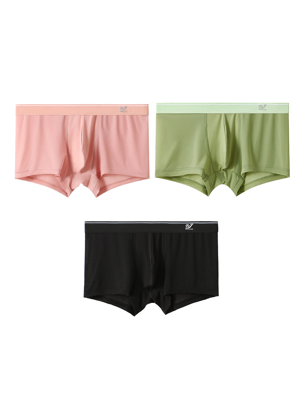 3 Pack Men's Comfy U Convex Pouch Trunks