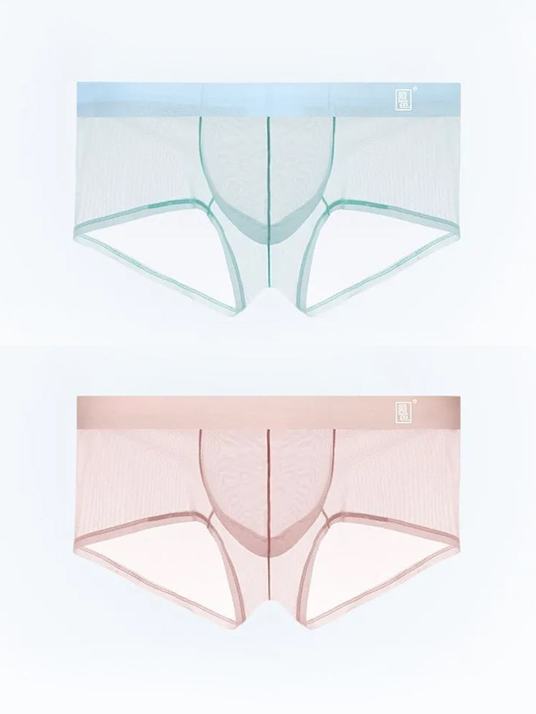 Men's Ultra-thin Low-Rise See-Through Ice Silk Briefs
