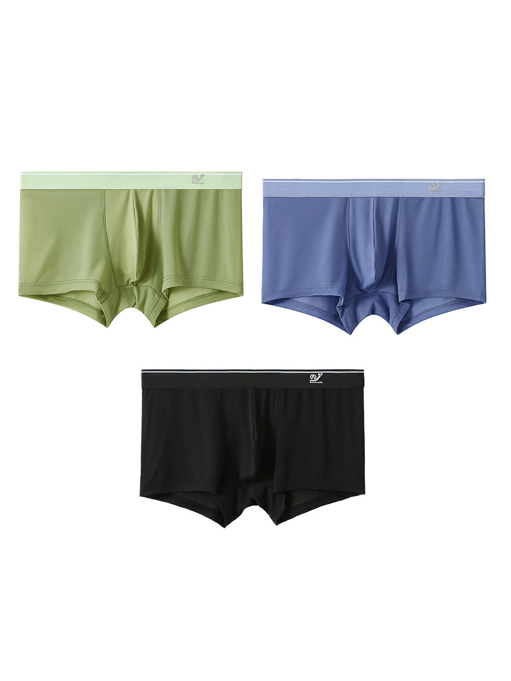 3 Pack Men's Comfy U Convex Pouch Trunks