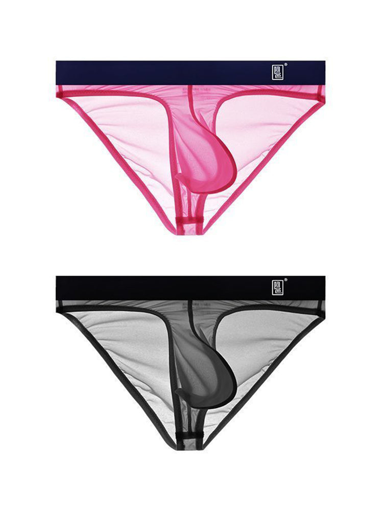 Men's Sexy Transparent Suspender Briefs