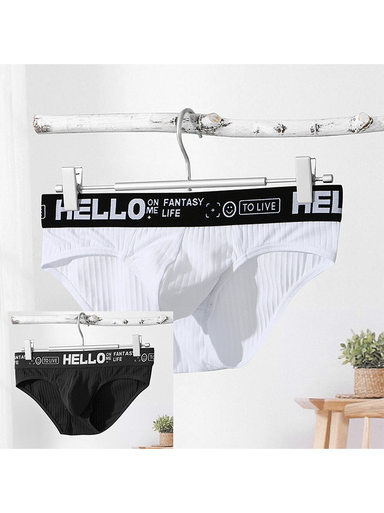 メンズ コットンリブ 通気性ブリーフ 3Dポーチ付き