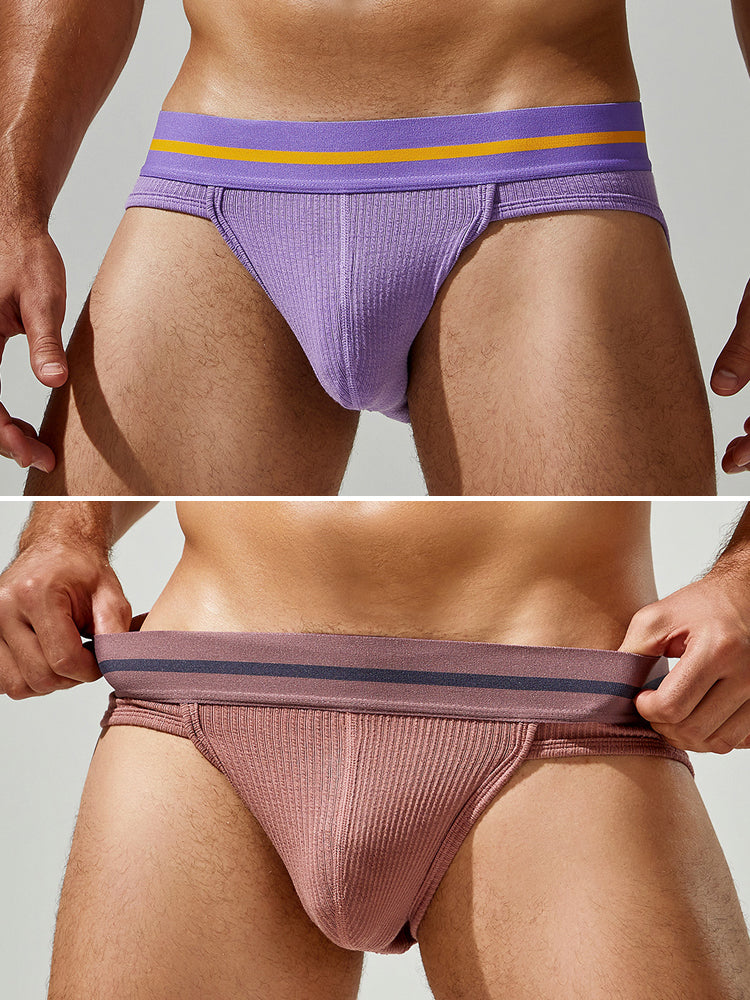 Sexy Spliced Color Briefs For Men