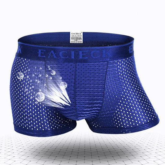 Men's Mesh Thin Ice Silk Underwear