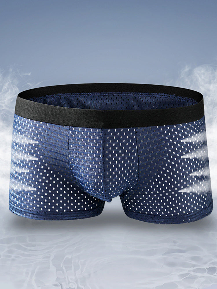 4 Pack Mesh Ice Silk Cool Fresh Men's Trunks