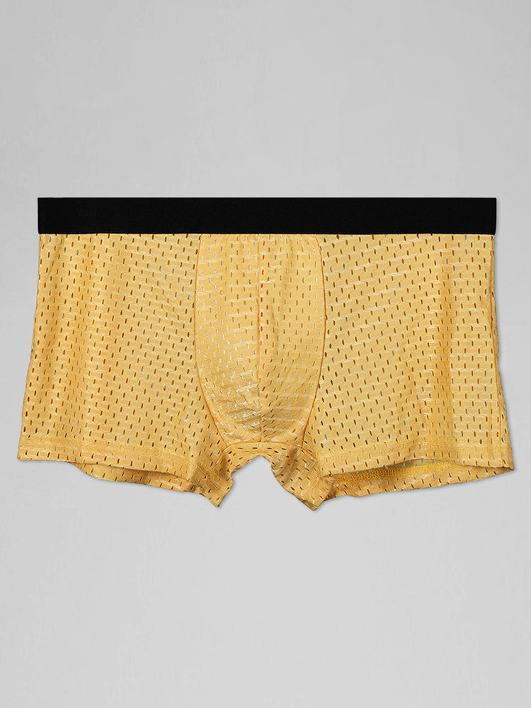 4 Pack Mesh Ice Silk Cool Fresh Men's Trunks