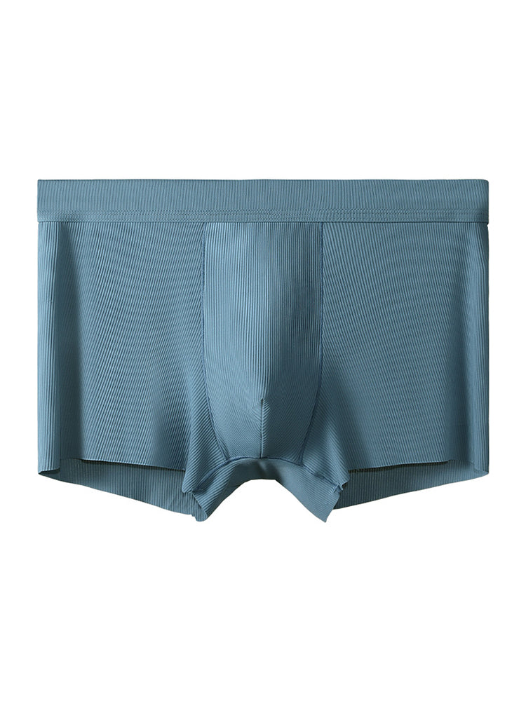 4 Pack Men's Ice Silk Seamless Trunks Underwear