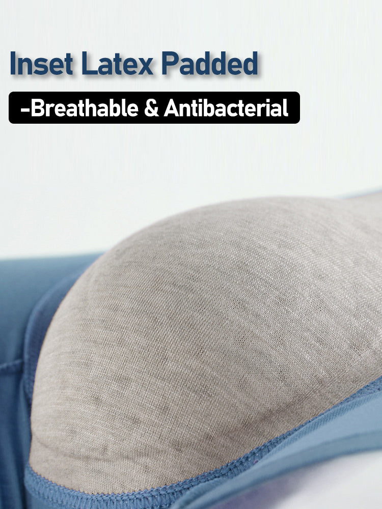 Men's Seamless Trunks with Organic Latex Support Cup