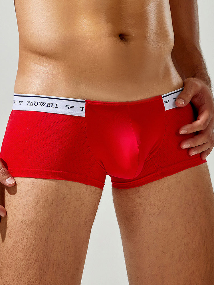 メンズ セクシー 快適 通気性 無地 トランクス 2枚組