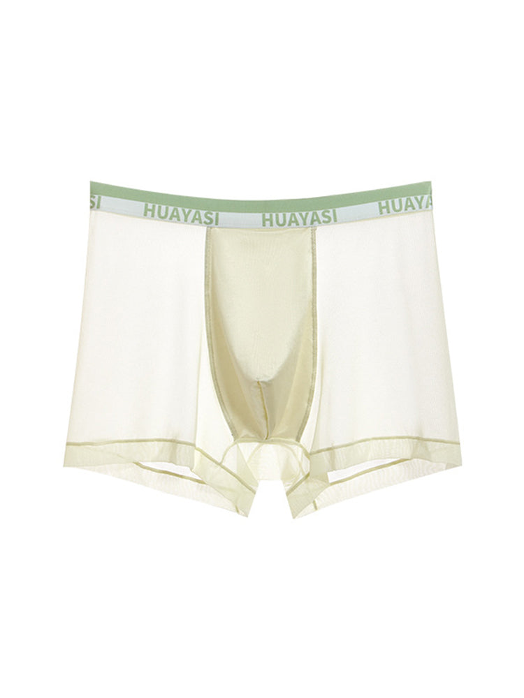 3 Pack Men's Ice Silk Seamless Breathable Quick-Drying Trunks