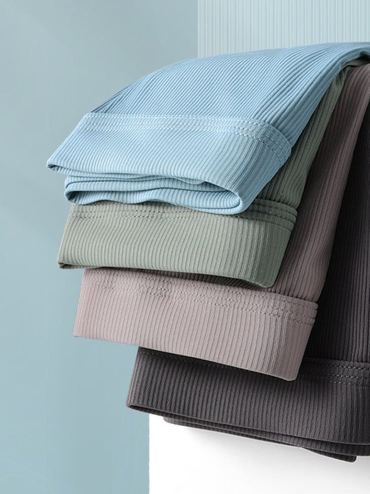 4 Pack Men's Ice Silk Seamless Trunks Underwear