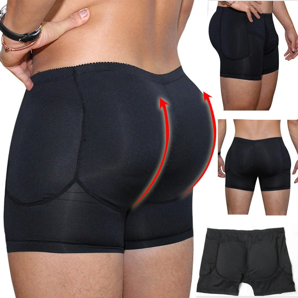 Men's Breathable Butt Lift Underwear BodyBuilding Boxer