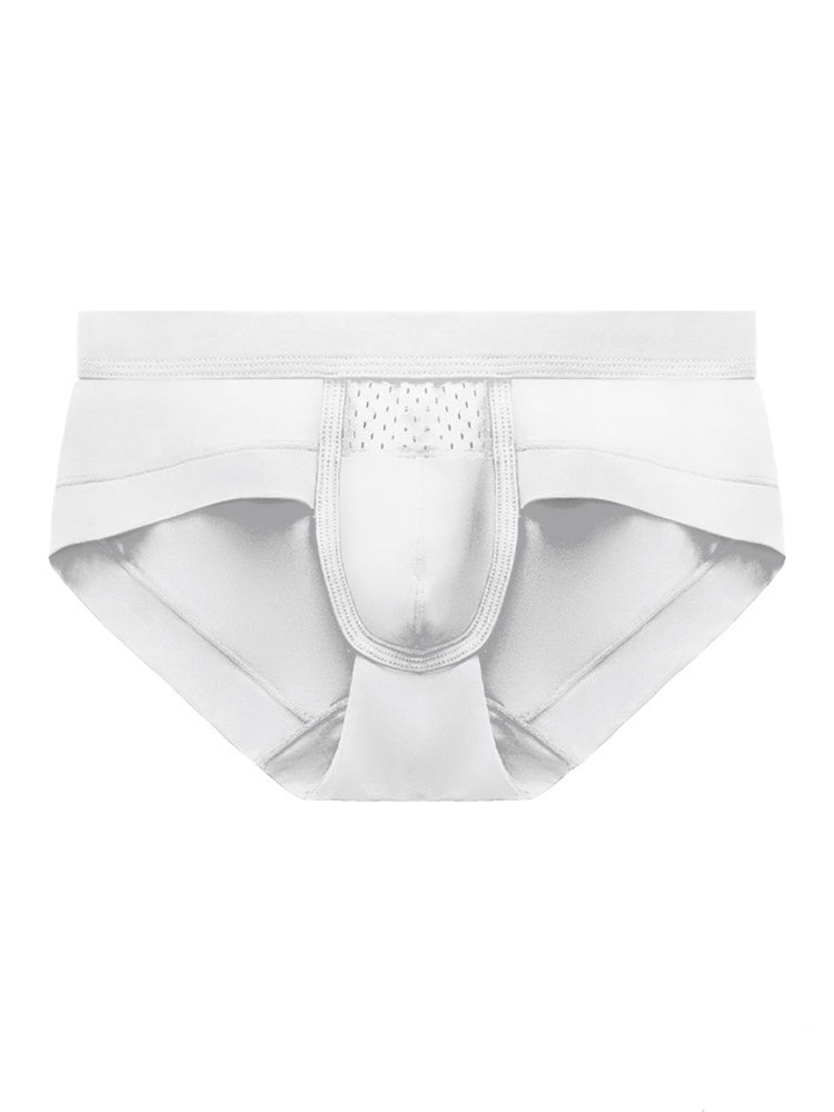 Aoelemen 4 Pack Men's Breathable U Convex Pouch Briefs