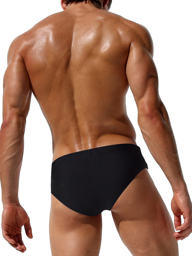 Men Breathable Sexy Low Rise Bikini Swim Briefs