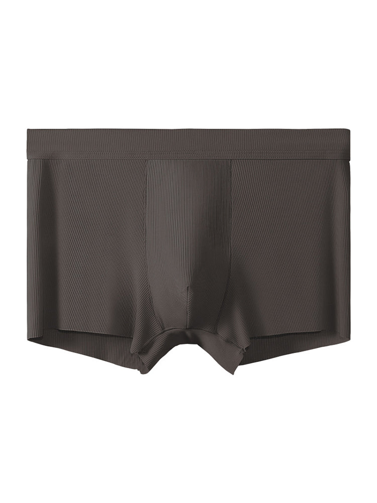 4 Pack Men's Ice Silk Seamless Trunks Underwear