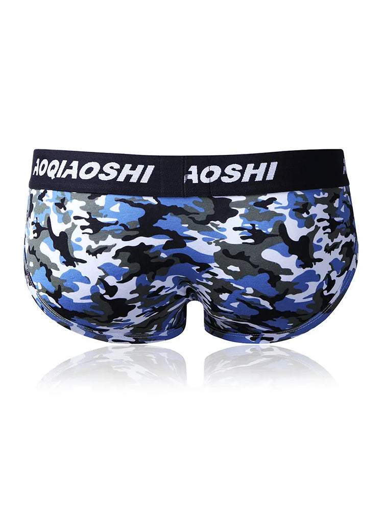 3 Pack Low Rise Camouflage Ball Support Underwear