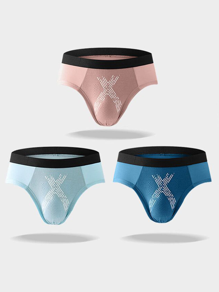 3 Pack Men's Modal Graphene Breathable Briefs