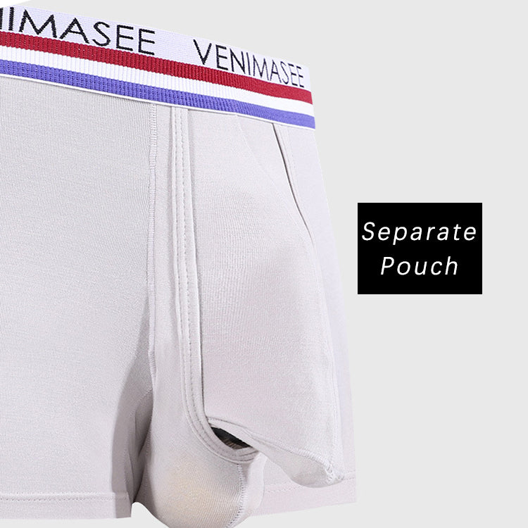 Modal Underwear Separate Pouch Boxer Briefs