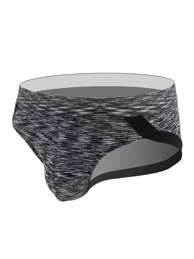 2 Pack Men's Sexy Stretch U Convex Pouch Briefs