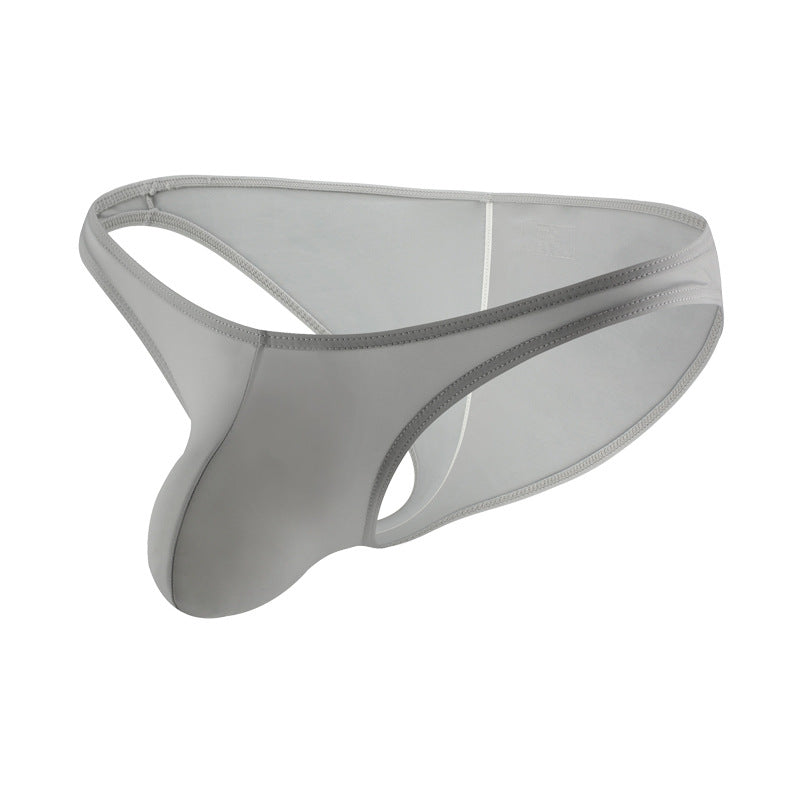 Men's Wrinkled Light Breathable Low Waist Bikini Underwear