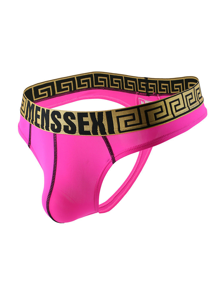 3 Pack Men's Sexy Thong Soft Breathable T-Back Briefs Seamless Briefs