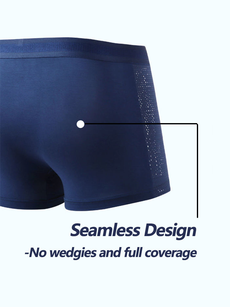 4 Pack Breathable Mesh Fabric Men's Underwear