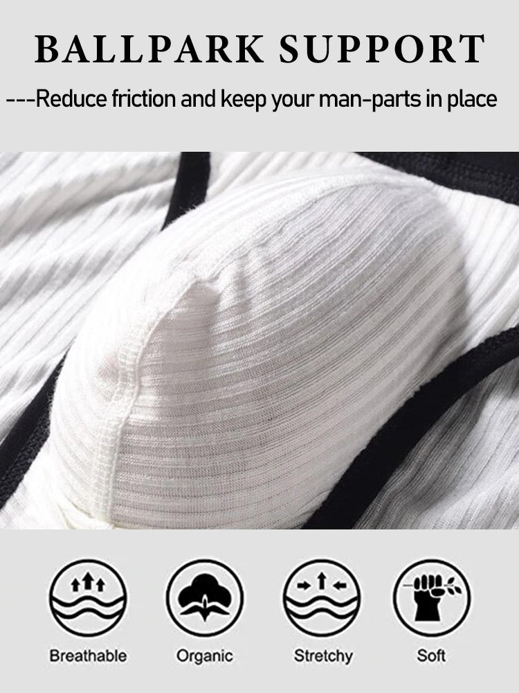 3 Pack Low Rise Soft Briefs With Support Pouch