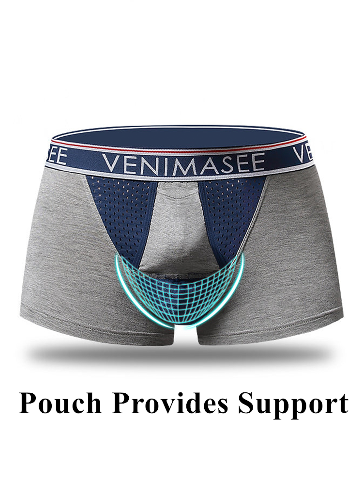 Men's Modal Ball Pouch Separate Pouches Boxer Briefs