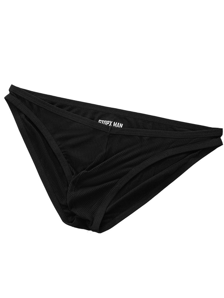 Sexy V-shape Low-rise Threaded Bikini For Men