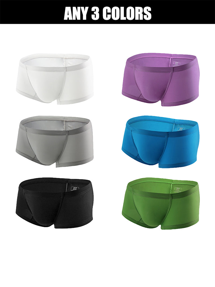 3 Pack Soft Thin Support Pouch Underwear