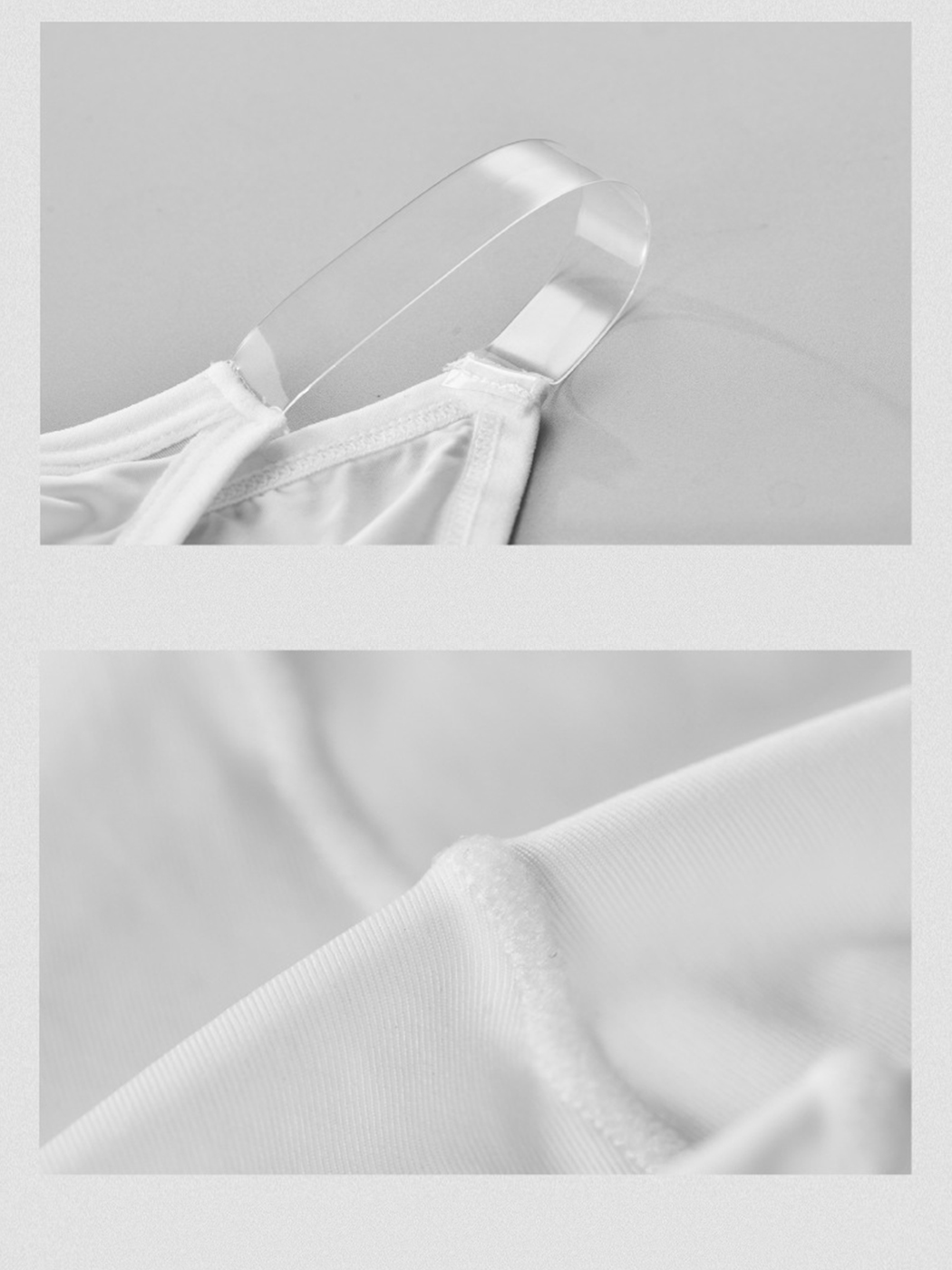 Sexy Spliced Transparent Belt Bikini For Men